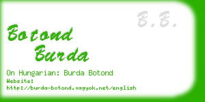 botond burda business card